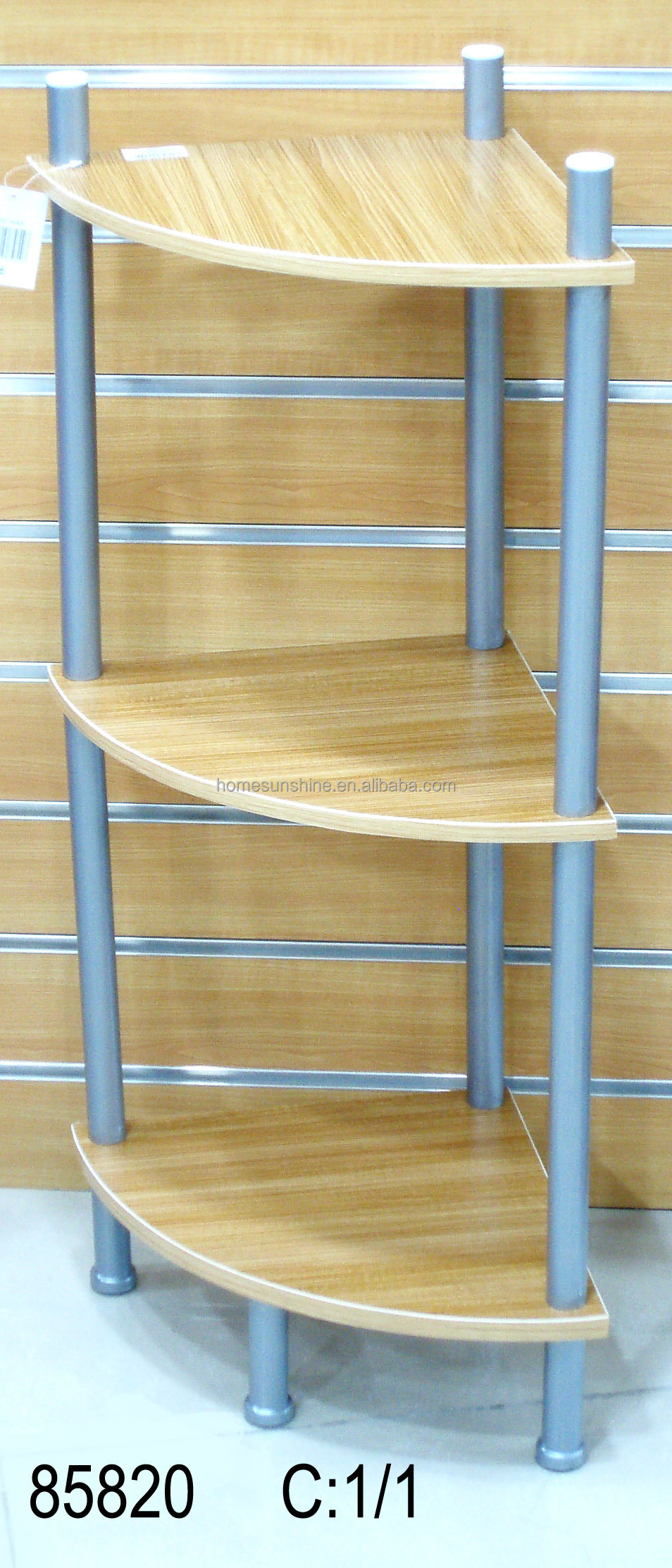 Houten frame en metalen hoek rek/coner plank 3 lagen andere ...