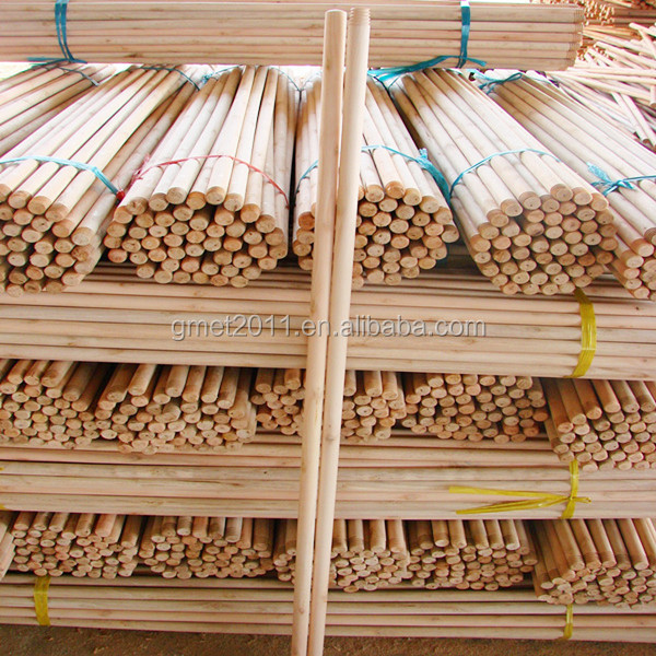 インドの木製モップ極、 pvcコーティングされたモップポール/ハンドル、 モップポール問屋・仕入れ・卸・卸売り