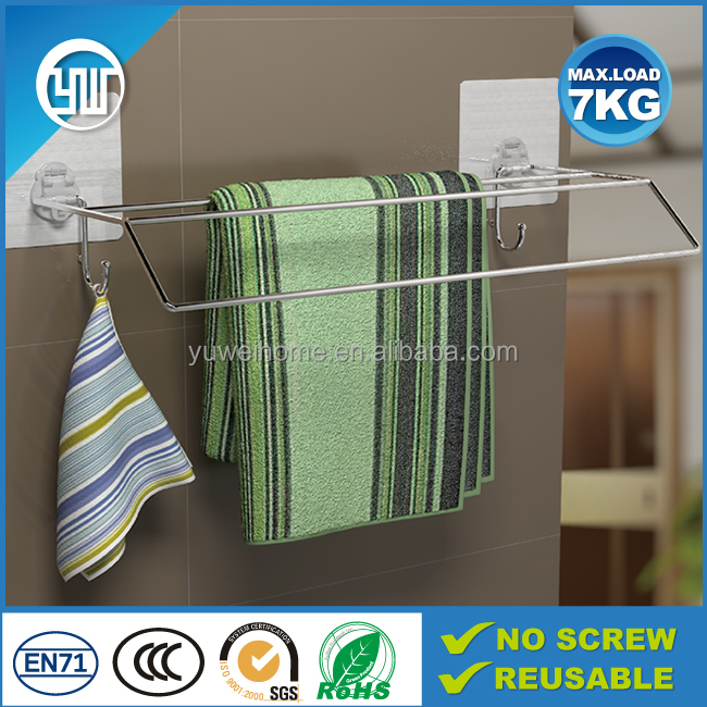 multiple use stainless steel wall mounted towel rack heated