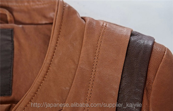最新のクールな2014年防風のフェイクレザージャケット問屋・仕入れ・卸・卸売り