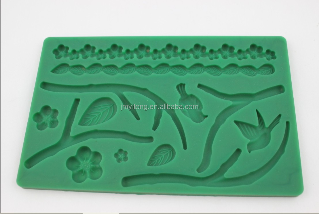 2014 fancy flower shaped silicone baking cake decoration