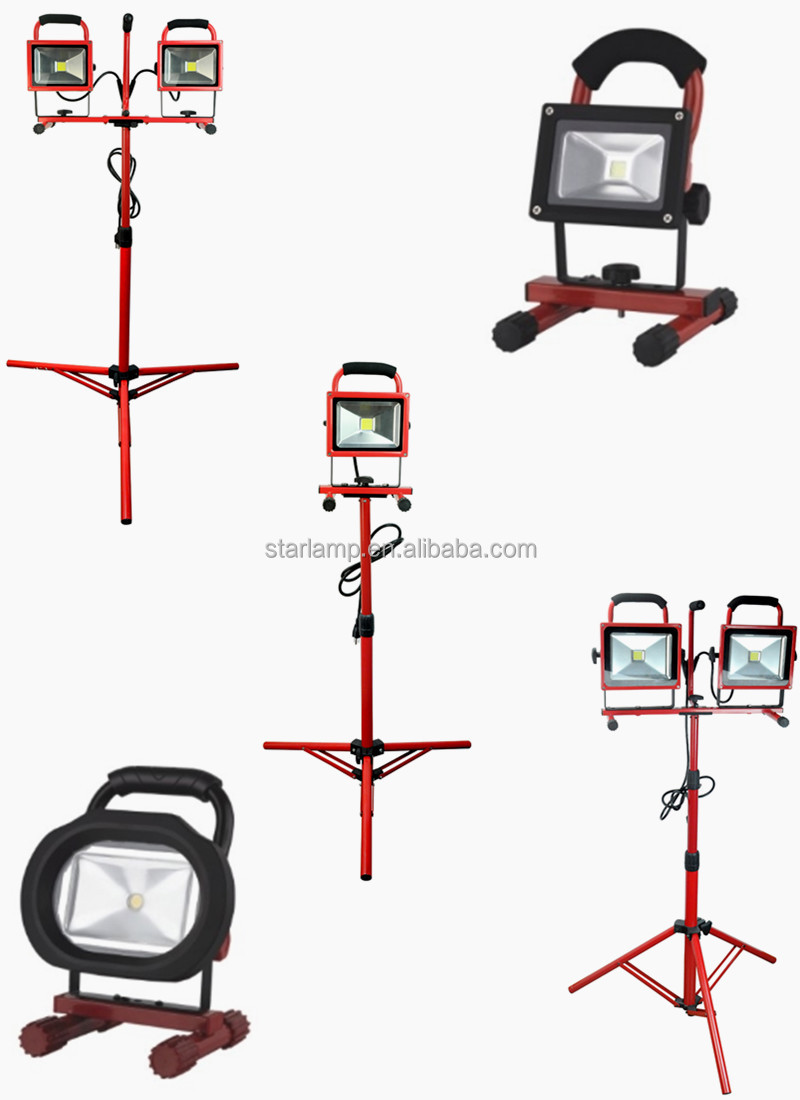 20wデュアルヘッド三脚三脚ランプを導いたled作業用照明led三脚スタンドの光を作業仕入れ・メーカー・工場