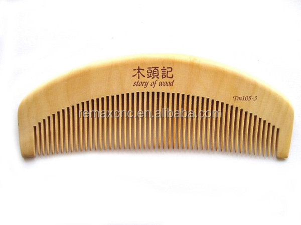 wooden hair comb