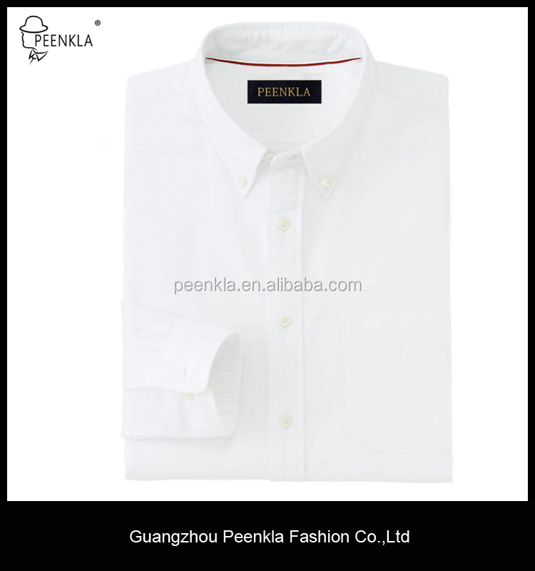 高品質の綿スリムフィット襟ボタンダウンオックスフォードでは、 男性のシャツ仕入れ・メーカー・工場