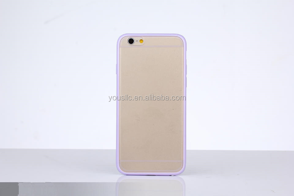 のための新しいiphone6プラス( 5.5インチ) バンパーハードバックとキャンディーケースカバー問屋・仕入れ・卸・卸売り