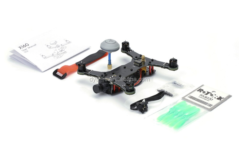 Dys x160 ミニ ライト fpv レーサー 5.8 グラム トランスミッタ 200 メガワット/32ch wtih XM10 esc用サポート oneshot機能 1/3仕入れ・メーカー・工場