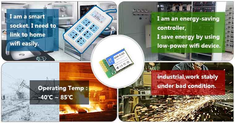 (usr- c322) 工業用低電源シリアルuartにcc3200tiチップ付き無線lanモジュール仕入れ・メーカー・工場