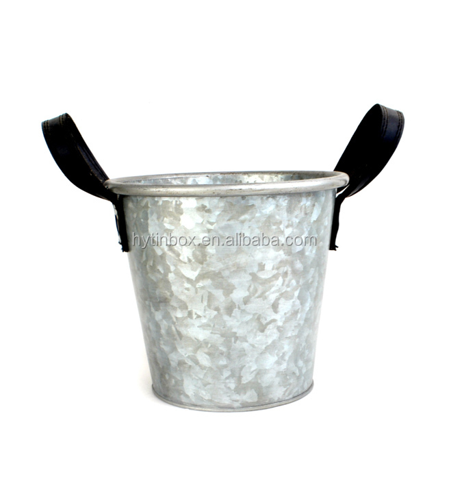 galvanized steel zinc finish metal bucket