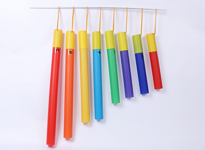 Colorful 8 Notes Tube, Percussion Musical Instruments plastic musical tubes