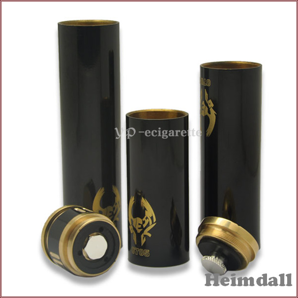 2014 Wholesal ecigator ecig mechanical mod black Heimdall Mod e-cigarette clone Heimdall Mod clone