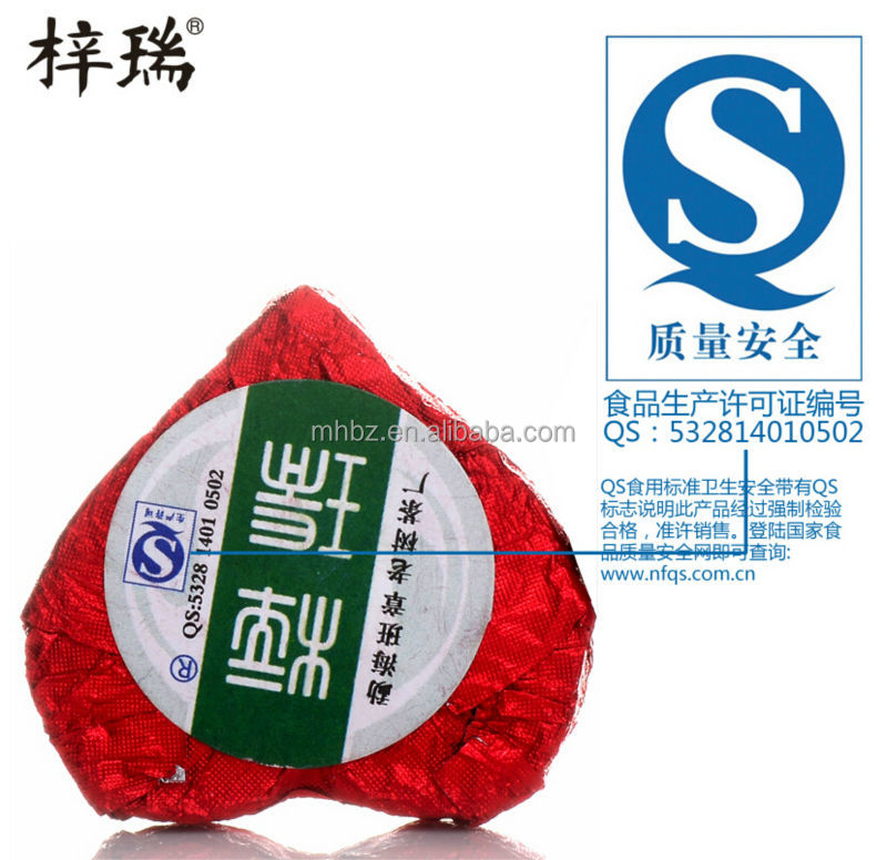 Wholesale heart shaped puer chai tea