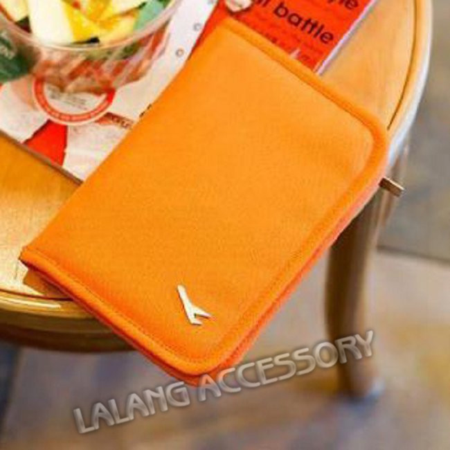 Wholesale Short Canvas Passport Bag Multifunctional Travel Document Package Storage Set Women