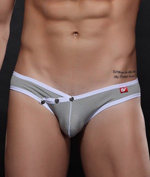 Manocean brand andrew christian underwear men MultiColors sexy low-rise nylon solid seamless men\'s briefs (2)