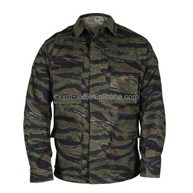 ポリ/綿軍bduリップストップ迷彩コート仕入れ・メーカー・工場