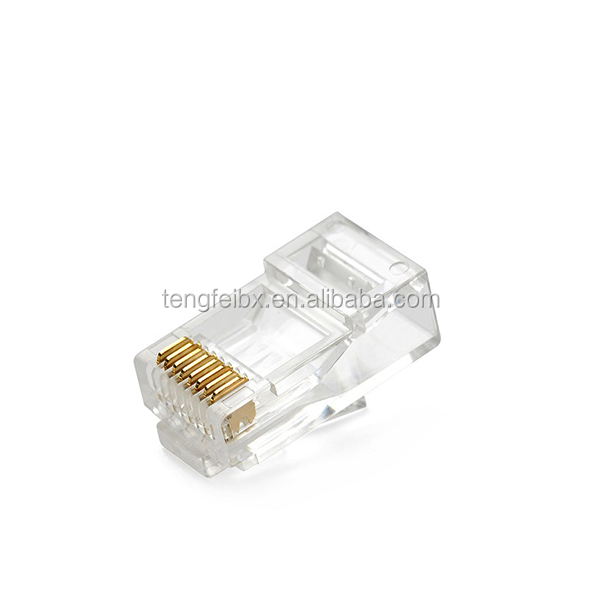 Unshield8p8crj-45コネクタモジュラープラグ6から50ミクロンのrj-45猫。 ・5e猫。 6千鳥金メッキコネクタ仕入れ・メーカー・工場