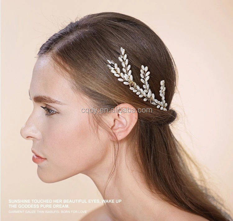 Ture Sample Hair Sticks Clip Pearl Flower Wedding Hair Pins For