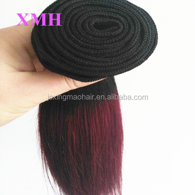 Large Stock Dark Rooted Burgundy Purple Golden Blonde Two Tone