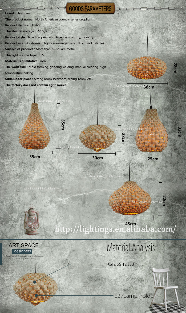 Zhongshan moderne taobao art decor lichtpunt bamboe opknoping lamp ...