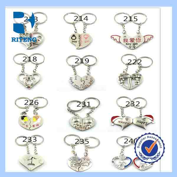卸売高品質のファッションかわいいカップルのkeychain心と魂ハーフハートキーチェーンキーチェーン問屋・仕入れ・卸・卸売り
