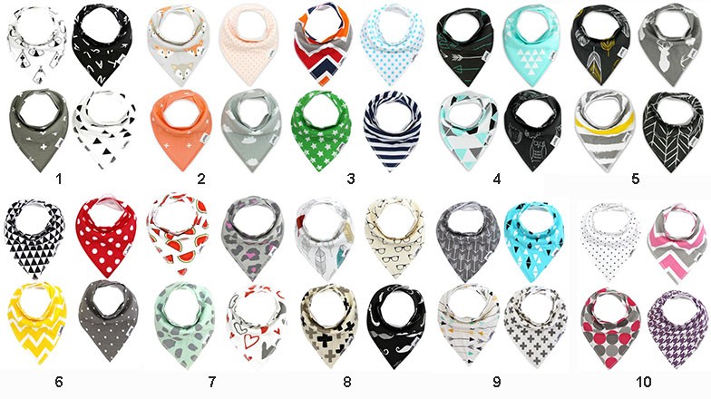 baby bandanas 4pcs 1 set