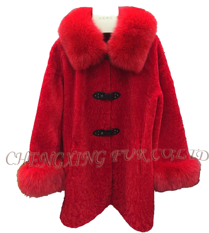 せん断cx-g-a-239c2015熱い販売のファッション本物の羊の毛皮の冬のコート仕入れ・メーカー・工場