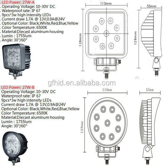 Lw-9w/10w/12w/15w/16w/18w/20w/24w/25w/27w/30w/３３w/36w/40w/42ワット/45w/48w/50w/51wled作業用照明問屋・仕入れ・卸・卸売り