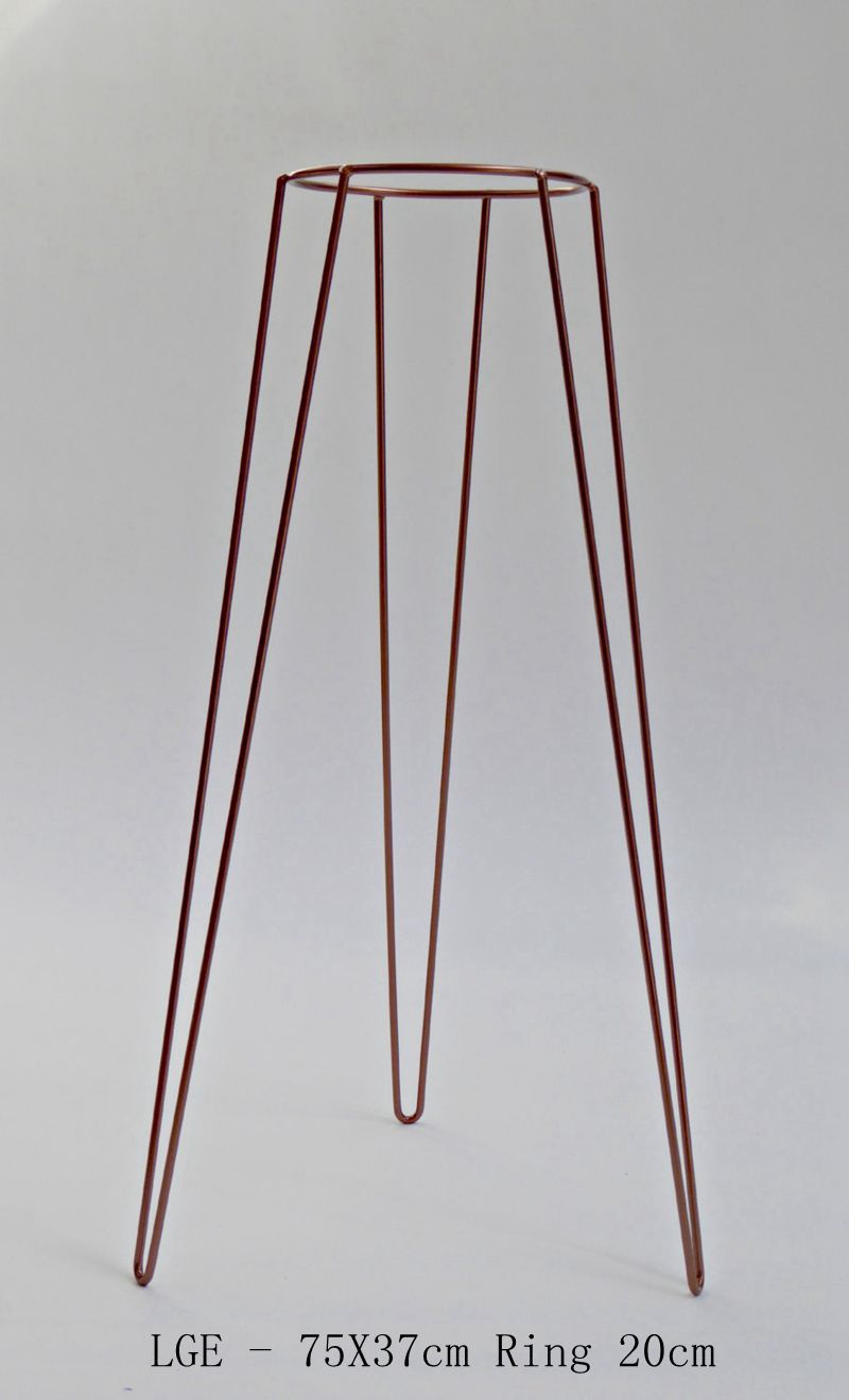 銅金属ワイヤープラントスタンド中旬- 世紀インスピレーションを得た仕入れ・メーカー・工場