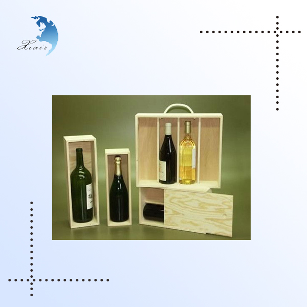 cheap custom handmade liquor/champagn/whisky bottle packing woden box