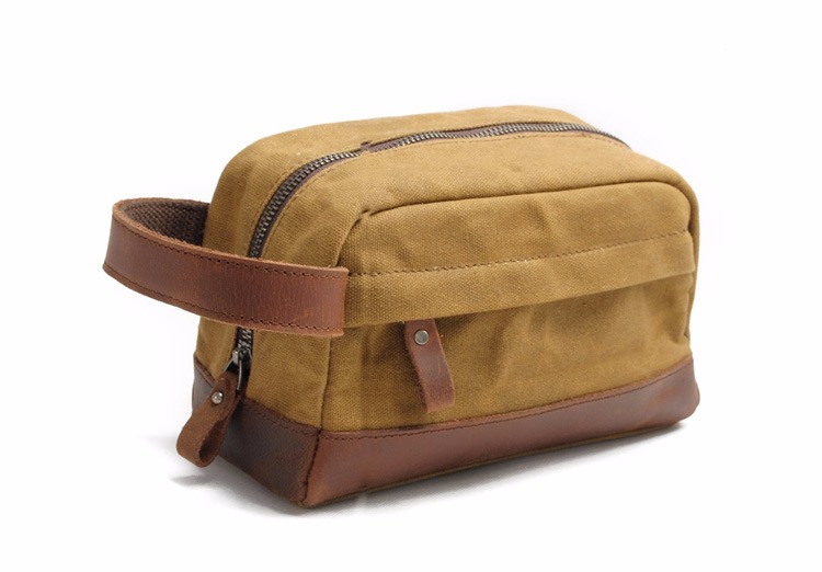waxed waterproof canvas toiletry pouch bag for men (14).jpg