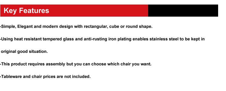 中国テーブル椅子製品鍛造鉄ベースガラステーブルキッチンダイニングルームの家具仕入れ・メーカー・工場