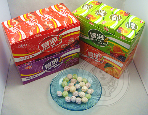 Sour Bubble Hard Candy with Filling