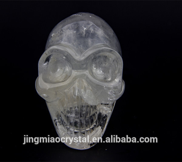 新しいファッションデザイン2015結晶石英の頭蓋骨の彫刻のホリデーギフト用の使用問屋・仕入れ・卸・卸売り