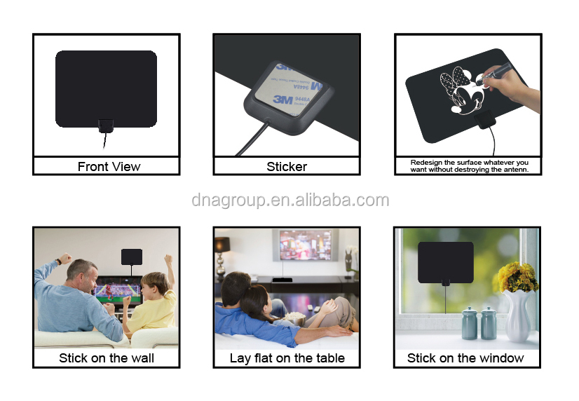 室内テレビアンテナアンプ付きatscのための、 dvb-t2/t最高の価格で仕入れ・メーカー・工場