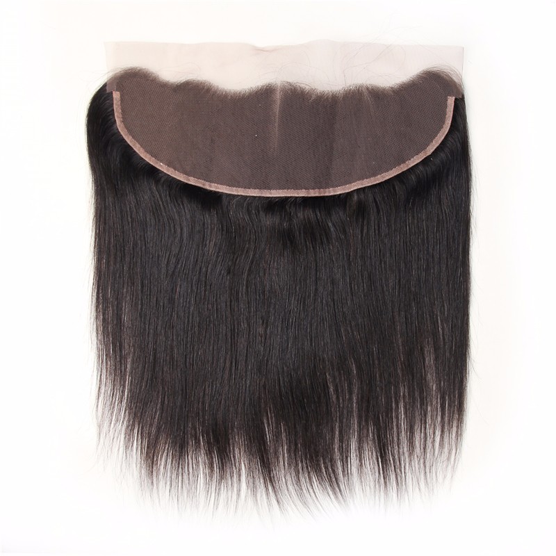 Peruvian Silk Straight Virgin Human Hair with 13*4 lace frontal