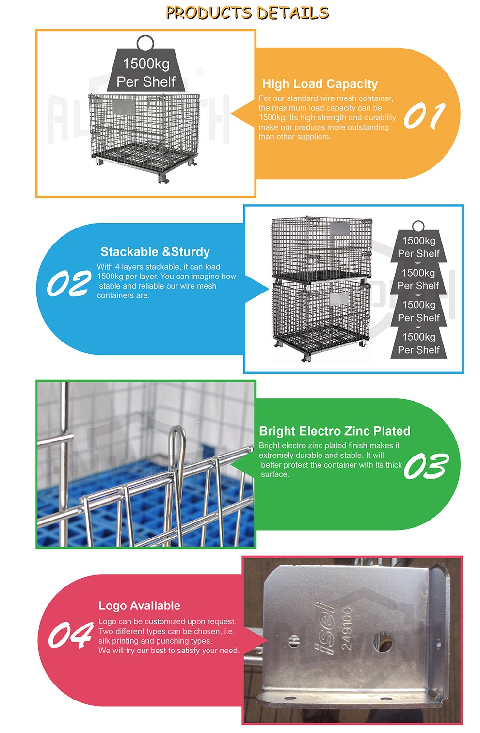 China Suppliers Customized Q235 Pallet Cage