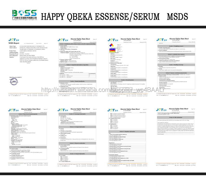 MSDS HAPPY QBEKA ESSENCE