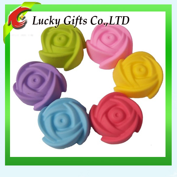 High Quality Soft Cupcake Colorful Silicone Mold For Cake Decorating