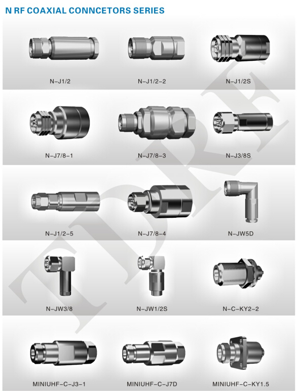 N型rf同軸オスコネクタ、 中国のサプライヤー7/8フレキシブルケーブルコネクタ、 nコネクタの寸法仕入れ・メーカー・工場