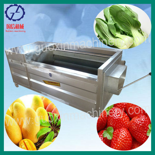 Good performance QPQX-4000 industrial brush fruit vegetable washing machine