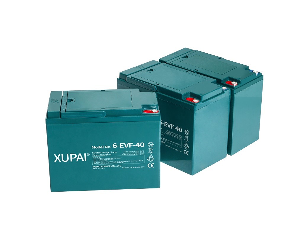 Top China Battery Manufacturer 6EVF40 Ebike Battery 12V 40AH