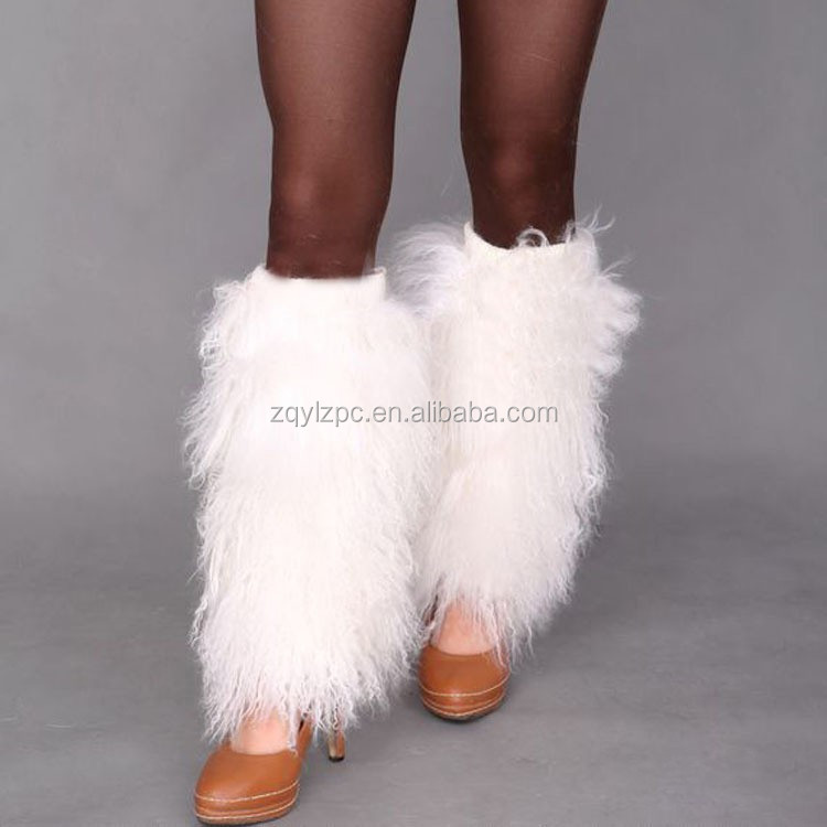 Mongolian fur clearance boot cuffs