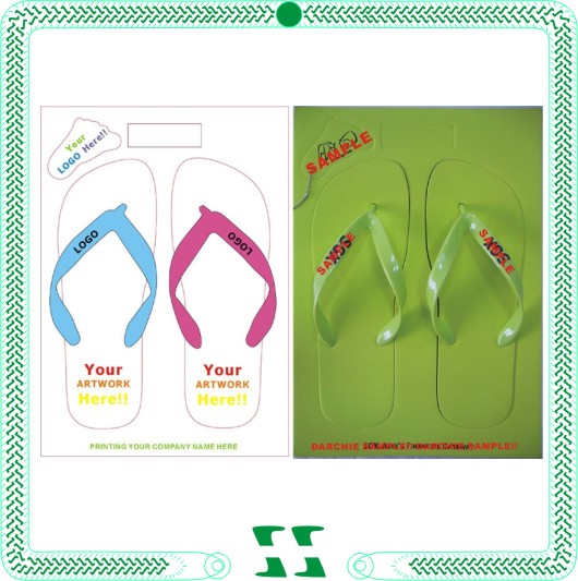 Custom Die-Cut Logo Flip Flop