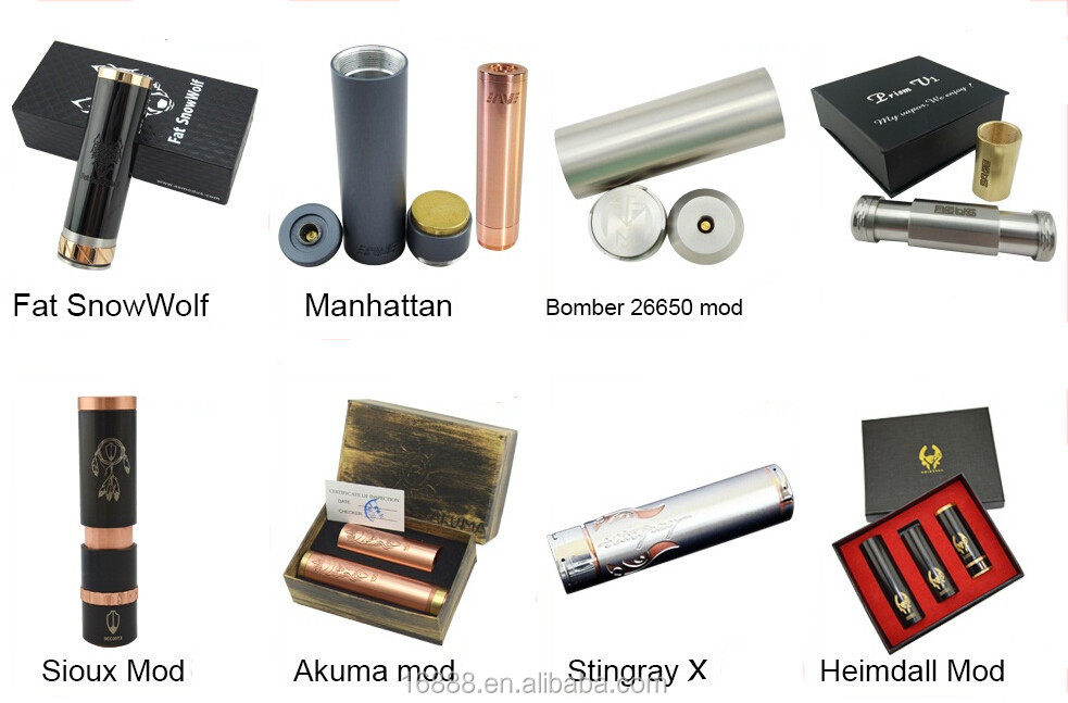 Newest e cig mod haribon mod red copper and SS color fit 18350 18500 18650 battery 510 screw thread made in china for 2014.