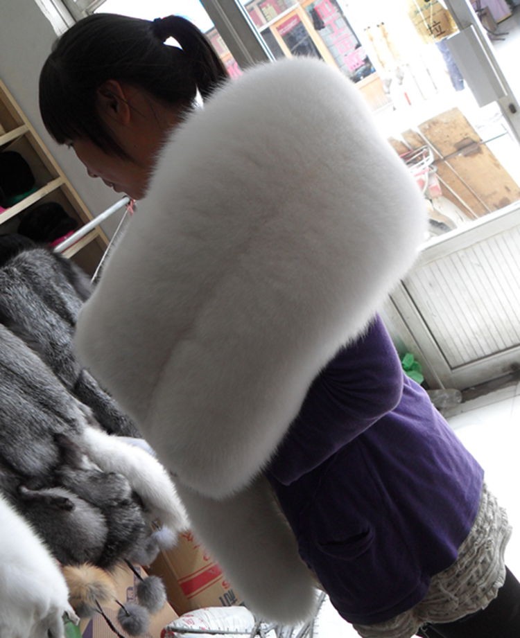 Whole skin real white fox fur scarf warm winter fashion fox fur shawl (11).jpg