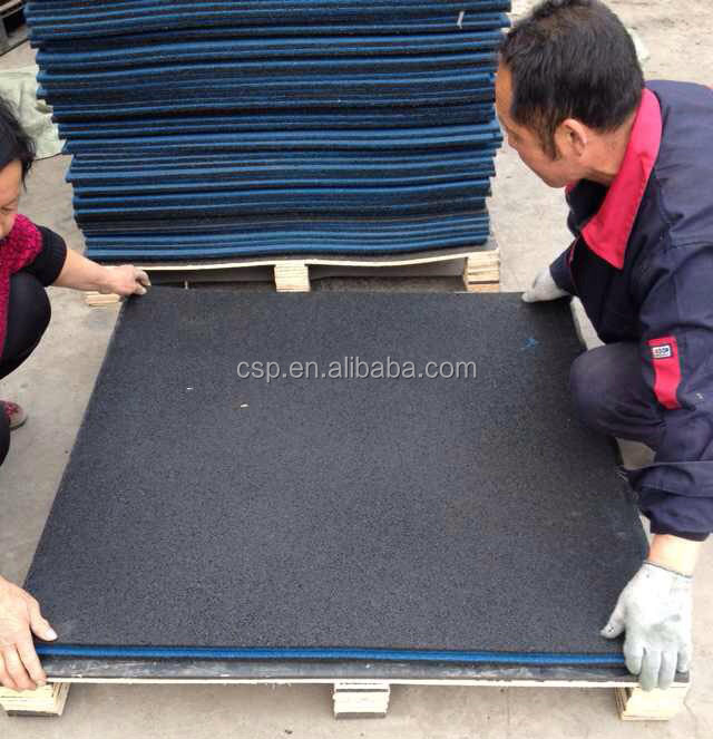 特化され1000mmx1000mmx15mm厚いジム用ゴム製のフロア 問屋・仕入れ・卸・卸売り