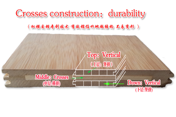 Engineered Flooring Type High Gloss Horizontal Carbonized Bamboo Floor