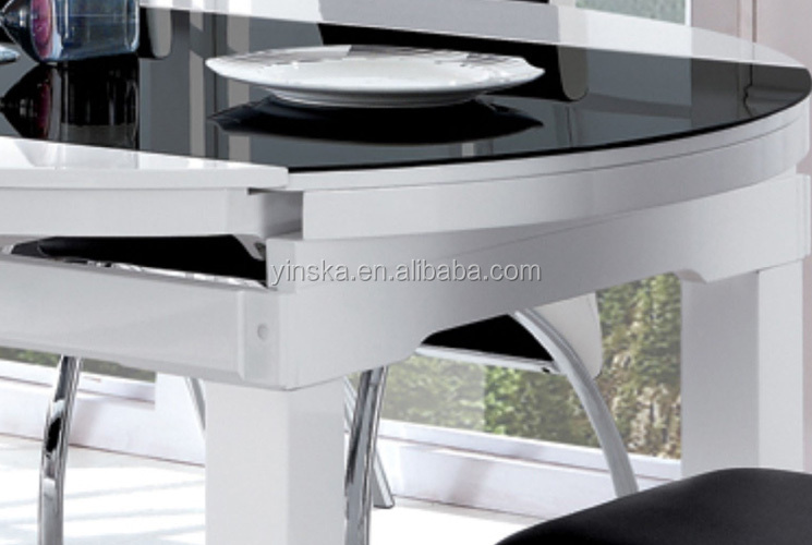 家具拡張可能なガラスダイニングテーブル仕入れ・メーカー・工場