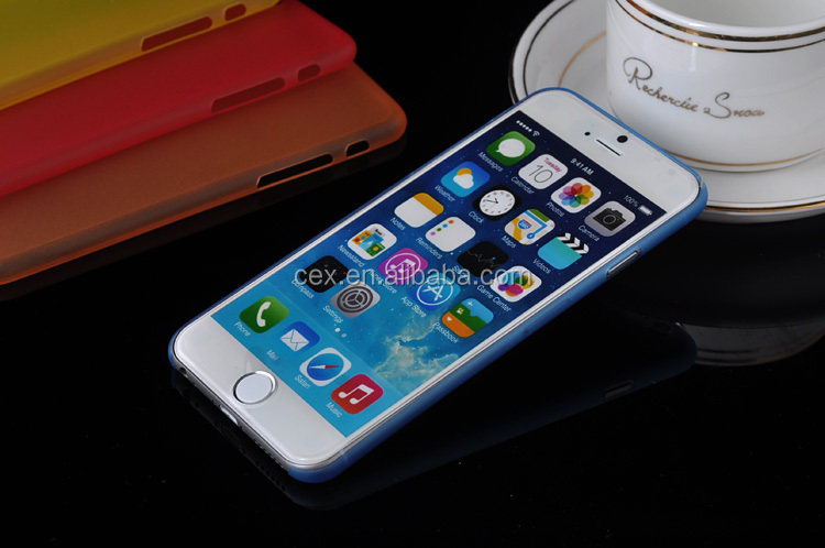 Appleのi phoneのための64.7インチ超- シンク0.3mmハードシェルクリスタルカラフルな透明な背面ケース問屋・仕入れ・卸・卸売り