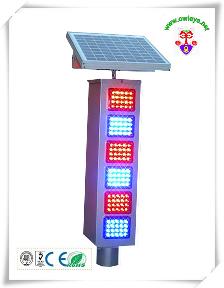 ソーラー点滅セーフティライト、 ソーラーランプの点滅led青、 太陽交通信号のライトと赤と青led問屋・仕入れ・卸・卸売り