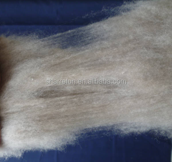除毛と身分証明書中国のヤギのカシミヤ繊維茶色仕入れ・メーカー・工場